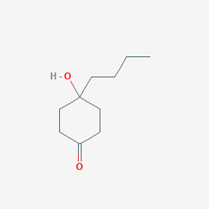 molecular formula C10H18O2 B2635623 4-Butyl-4-hydroxycyclohexan-1-one CAS No. 1039531-04-8