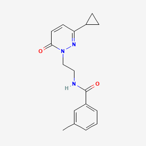 N-(2-(3-cyclopropyl-6-oxopyridazin-1(6H)-yl)ethyl)-3-methylbenzamide