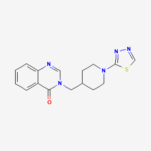 3-[[1-(1,3,4-Thiadiazol-2-yl)piperidin-4-yl]methyl]quinazolin-4-one