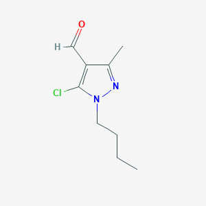 molecular formula C9H13ClN2O B2635666 1-butyl-5-chloro-3-methyl-1H-pyrazole-4-carbaldehyde CAS No. 956977-55-2