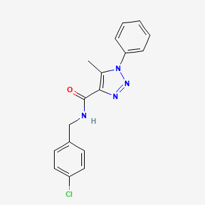 N-(4-chlorobenzyl)-5-methyl-1-phenyl-1H-1,2,3-triazole-4-carboxamide