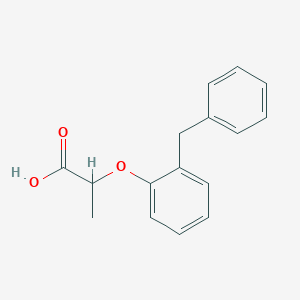molecular formula C16H16O3 B2635683 2-(2-苄基苯氧基)丙酸 CAS No. 926230-71-9