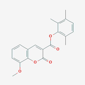 molecular formula C20H18O5 B2635684 2,3,6-trimethylphenyl 8-methoxy-2-oxo-2H-chromene-3-carboxylate CAS No. 873857-31-9