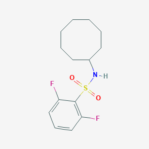 molecular formula C14H19F2NO2S B263569 N-cyclooctyl-2,6-difluorobenzenesulfonamide 