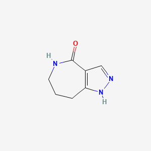molecular formula C7H9N3O B2635692 1H,4H,5H,6H,7H,8H-pyrazolo[4,3-c]azepin-4-one CAS No. 1525432-27-2