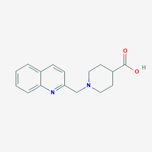 molecular formula C16H18N2O2 B2635693 1-(喹啉-2-基甲基)哌啶-4-羧酸 CAS No. 901924-01-4