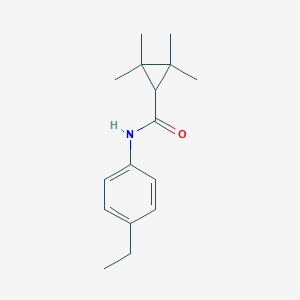 molecular formula C16H23NO B263570 N-(4-ethylphenyl)-2,2,3,3-tetramethylcyclopropanecarboxamide 