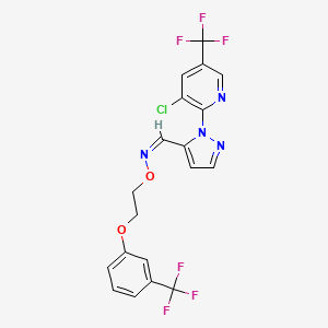 (Z)-({1-[3-chloro-5-(trifluoromethyl)pyridin-2-yl]-1H-pyrazol-5-yl}methylidene)({2-[3-(trifluoromethyl)phenoxy]ethoxy})amine