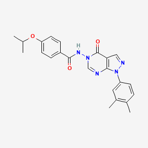 N-(1-(3,4-dimethylphenyl)-4-oxo-1H-pyrazolo[3,4-d]pyrimidin-5(4H)-yl)-4-isopropoxybenzamide