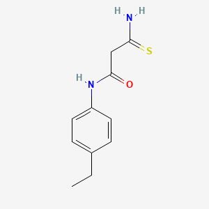molecular formula C11H14N2OS B2635709 2-carbamothioyl-N-(4-ethylphenyl)acetamide CAS No. 744227-10-9
