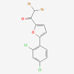2,2-Dibromo-1-[5-(2,4-dichlorophenyl)-2-furyl]-1-ethanone