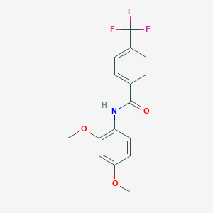 molecular formula C16H14F3NO3 B263572 N-(2,4-dimethoxyphenyl)-4-(trifluoromethyl)benzamide 