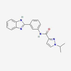 N-(3-(1H-benzo[d]imidazol-2-yl)phenyl)-1-isopropyl-1H-pyrazole-3-carboxamide