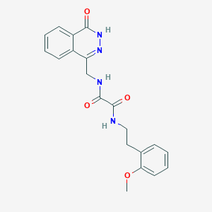 molecular formula C20H20N4O4 B2635728 N-[2-(2-methoxyphenyl)ethyl]-N'-[(4-oxo-3,4-dihydrophthalazin-1-yl)methyl]ethanediamide CAS No. 923680-36-8