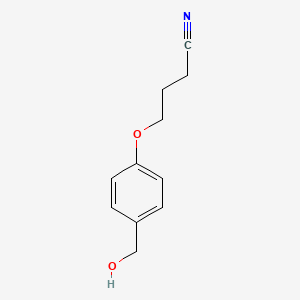 Butanenitrile, 4-[4-(hydroxymethyl)phenoxy]-