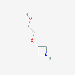 molecular formula C5H11NO2 B2635737 2-(Azetidin-3-yloxy)ethan-1-ol CAS No. 1428757-87-2