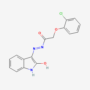 3-(2-(2-Chlorophenoxy)acetylhydrazidyl)-2-oxoindoline