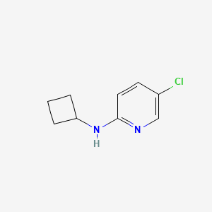 molecular formula C9H11ClN2 B2635739 5-氯-N-环丁基吡啶-2-胺 CAS No. 1250716-33-6