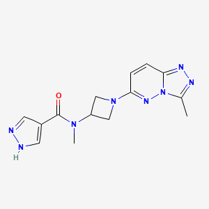 N-methyl-N-(1-{3-methyl-[1,2,4]triazolo[4,3-b]pyridazin-6-yl}azetidin-3-yl)-1H-pyrazole-4-carboxamide