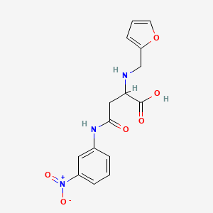 2-(Furan-2-ylmethylamino)-4-(3-nitroanilino)-4-oxobutanoic acid
