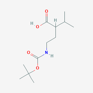 molecular formula C12H23NO4 B2635765 rac 4-Bocamino-2-isopropyl-butyric acid CAS No. 334526-85-1