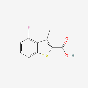 molecular formula C10H7FO2S B2635767 4-Fluoro-3-methyl-1-benzothiophene-2-carboxylic acid CAS No. 852940-49-9