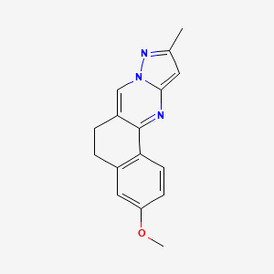 3-Methoxy-10-methyl-5,6-dihydrobenzo[h]pyrazolo[5,1-b]quinazoline