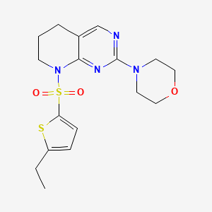 4-(8-((5-Ethylthiophen-2-yl)sulfonyl)-5,6,7,8-tetrahydropyrido[2,3-d]pyrimidin-2-yl)morpholine