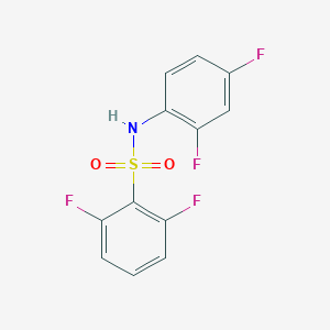 molecular formula C12H7F4NO2S B263579 N-(2,4-difluorophenyl)-2,6-difluorobenzenesulfonamide 