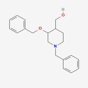 molecular formula C20H25NO2 B2635794 [1-Benzyl-3-(benzyloxy)piperidin-4-yl]methanol CAS No. 2279123-03-2