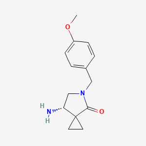 (S)-7-Amino-5-(4-methoxybenzyl)-5-azaspiro[2.4]heptan-4-one