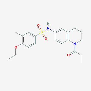 4-ethoxy-3-methyl-N-(1-propionyl-1,2,3,4-tetrahydroquinolin-6-yl)benzenesulfonamide