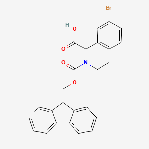 7-Bromo-2-(9H-fluoren-9-ylmethoxycarbonyl)-3,4-dihydro-1H-isoquinoline-1-carboxylic acid
