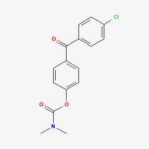 molecular formula C16H14ClNO3 B2635801 4-(4-氯苯甲酰基)苯基二甲基氨基甲酸酯 CAS No. 103060-05-5