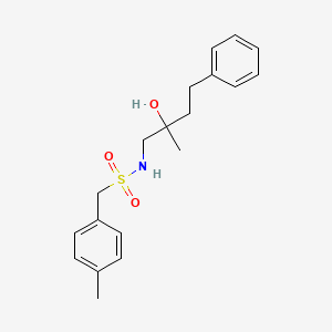 molecular formula C19H25NO3S B2635803 N-(2-hydroxy-2-methyl-4-phenylbutyl)-1-(p-tolyl)methanesulfonamide CAS No. 1448047-37-7