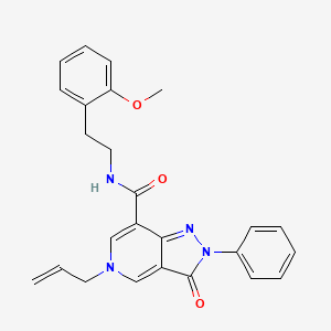 5-allyl-N-(2-methoxyphenethyl)-3-oxo-2-phenyl-3,5-dihydro-2H-pyrazolo[4,3-c]pyridine-7-carboxamide