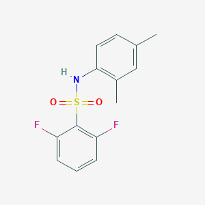 molecular formula C14H13F2NO2S B263581 N-(2,4-dimethylphenyl)-2,6-difluorobenzenesulfonamide 