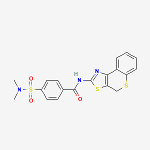 molecular formula C19H17N3O3S3 B2635818 4-(N,N-dimethylsulfamoyl)-N-(4H-thiochromeno[4,3-d]thiazol-2-yl)benzamide CAS No. 681230-20-6