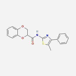 N-(5-methyl-4-phenylthiazol-2-yl)-2,3-dihydrobenzo[b][1,4]dioxine-2-carboxamide
