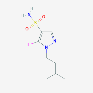 5-Iodo-1-(3-methylbutyl)pyrazole-4-sulfonamide