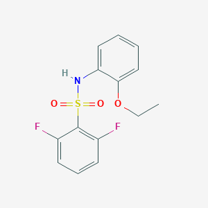 molecular formula C14H13F2NO3S B263583 N-(2-ethoxyphenyl)-2,6-difluorobenzenesulfonamide 