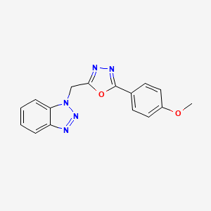 1-{[5-(4-Methoxyphenyl)-1,3,4-oxadiazol-2-yl]methyl}-1H-1,2,3-benzotriazole