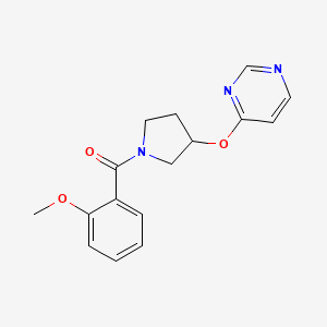 (2-Methoxyphenyl)(3-(pyrimidin-4-yloxy)pyrrolidin-1-yl)methanone