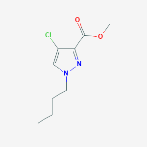 molecular formula C9H13ClN2O2 B2635873 methyl 1-butyl-4-chloro-1H-pyrazole-3-carboxylate CAS No. 1856041-37-6