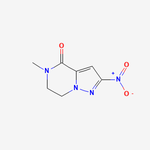 5-Methyl-2-nitro-6,7-dihydropyrazolo[1,5-A]pyrazin-4(5H)-one