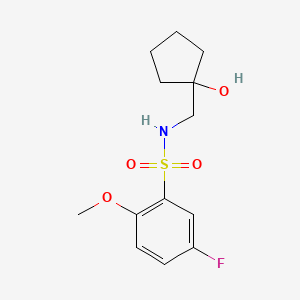 5-fluoro-N-((1-hydroxycyclopentyl)methyl)-2-methoxybenzenesulfonamide