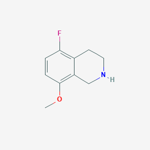 molecular formula C10H12FNO B2635907 Isoquinoline, 5-fluoro-1,2,3,4-tetrahydro-8-methoxy- CAS No. 1368777-04-1