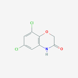 molecular formula C8H5Cl2NO2 B2635921 6,8-Dichloro-2H-benzo[b][1,4]oxazin-3(4H)-one CAS No. 87571-80-0