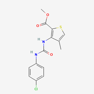 Methyl 3-{[(4-chlorophenyl)carbamoyl]amino}-4-methylthiophene-2-carboxylate