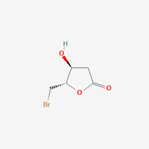 molecular formula C5H7BrO3 B2635923 4alpha-Hydroxy-5beta-(bromomethyl)-4,5-dihydrofuran-2(3H)-one CAS No. 78139-03-4